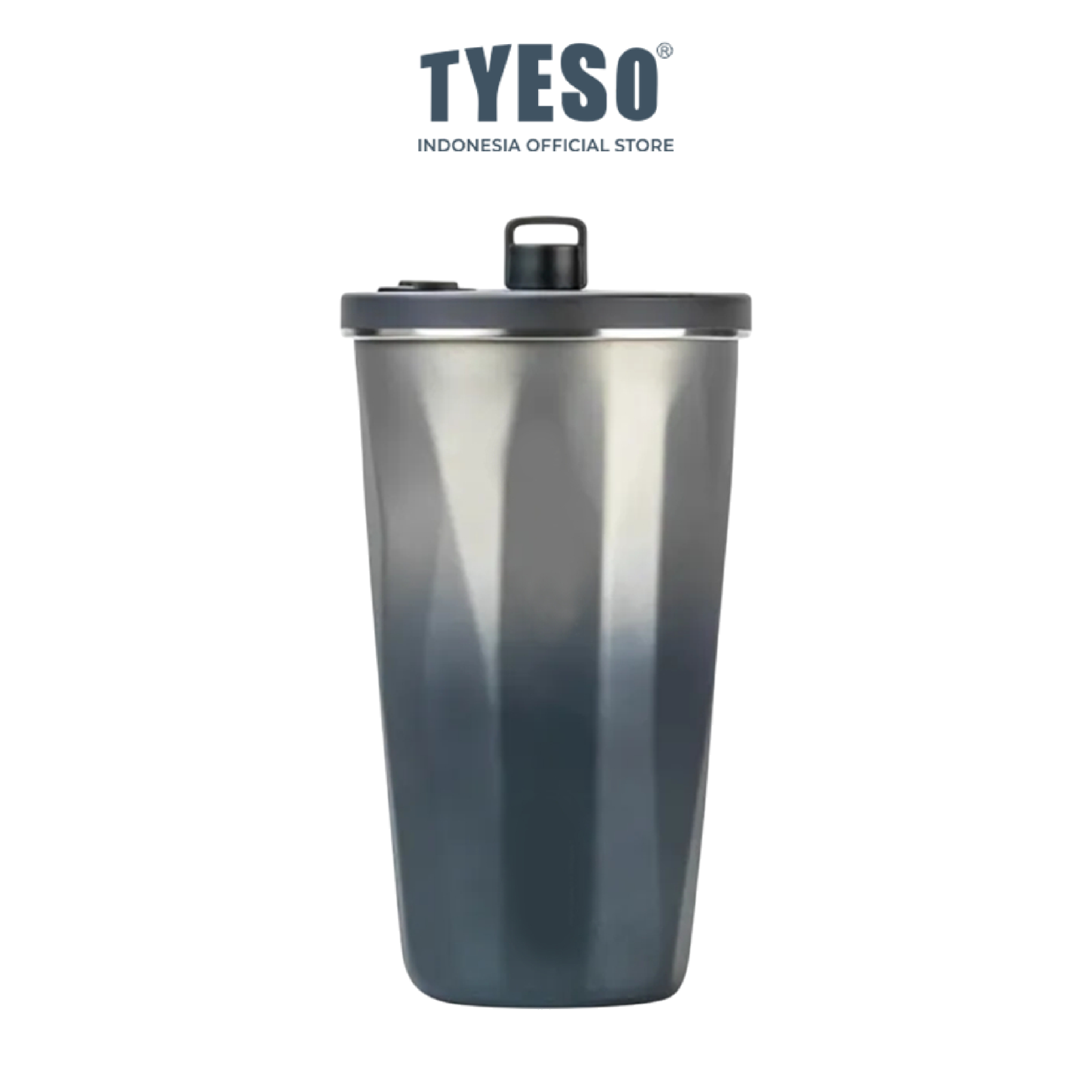 Tyeso Tumbler Gelas Kopi Gradasi Portable 600ml Stainless Steel Free Sedotan TS-8848 Original Resmi