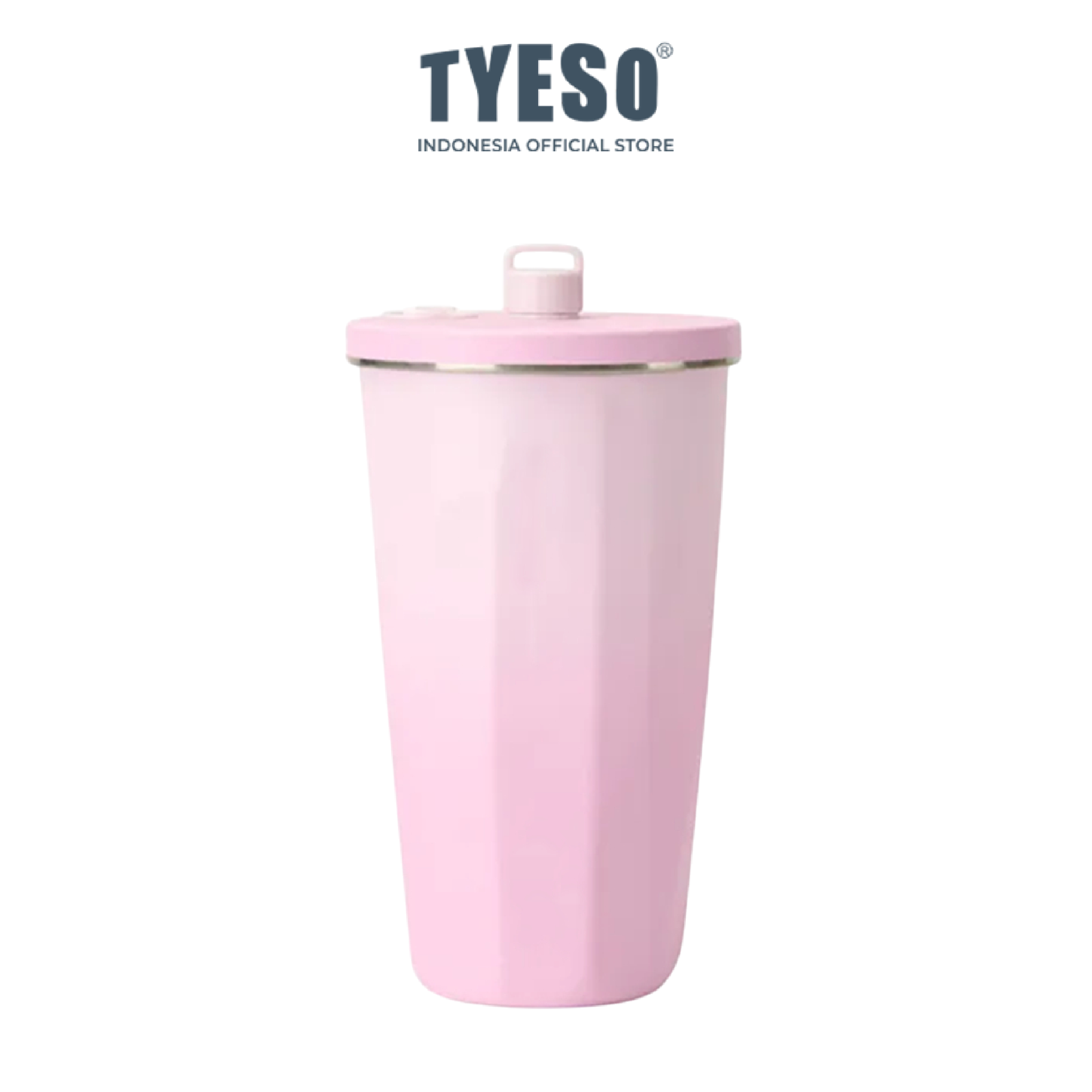 Tyeso Tumbler Gelas Kopi Gradasi Portable 600ml Stainless Steel Free Sedotan TS-8848 Original Resmi