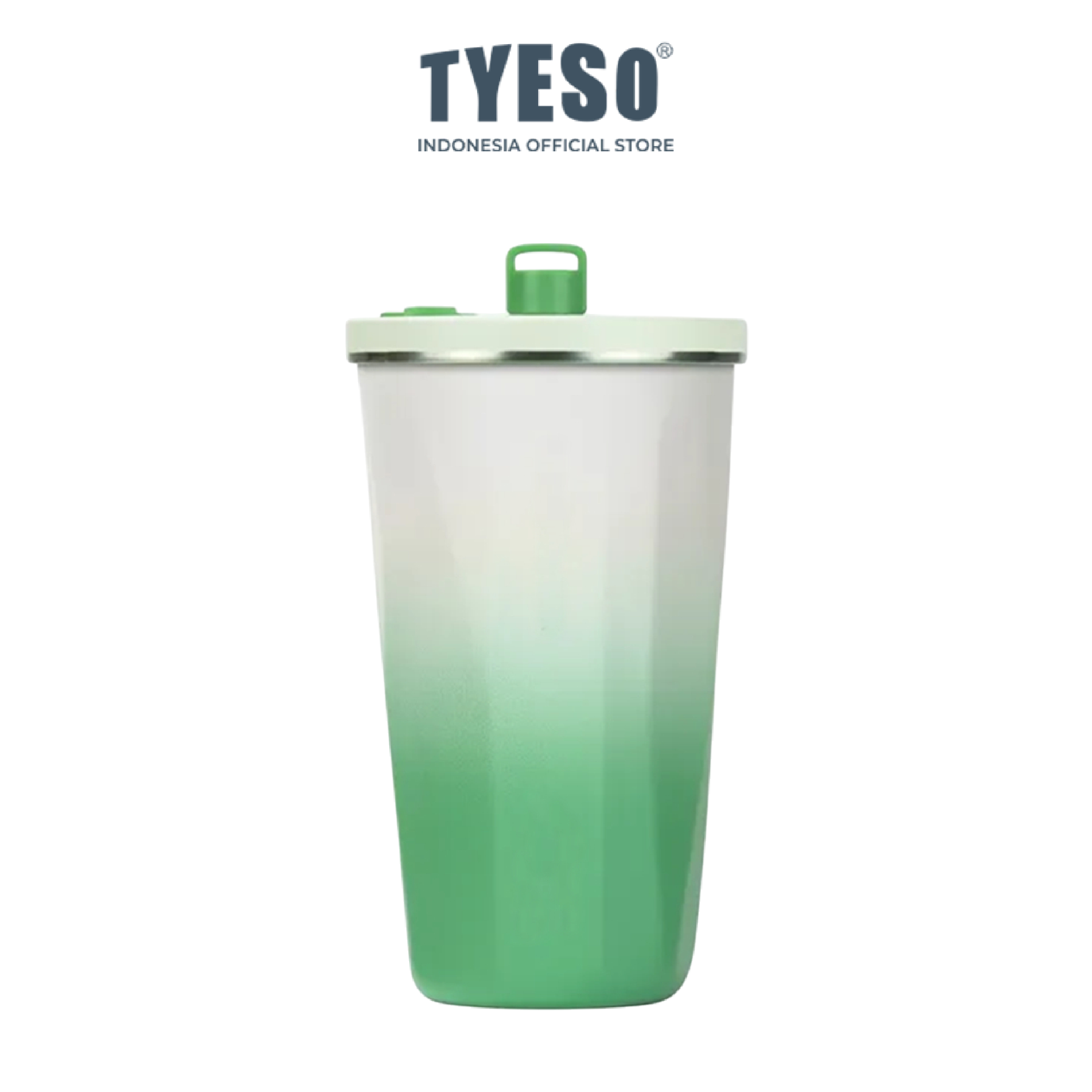 Tyeso Tumbler Gelas Kopi Gradasi Portable 600ml Stainless Steel Free Sedotan TS-8848 Original Resmi