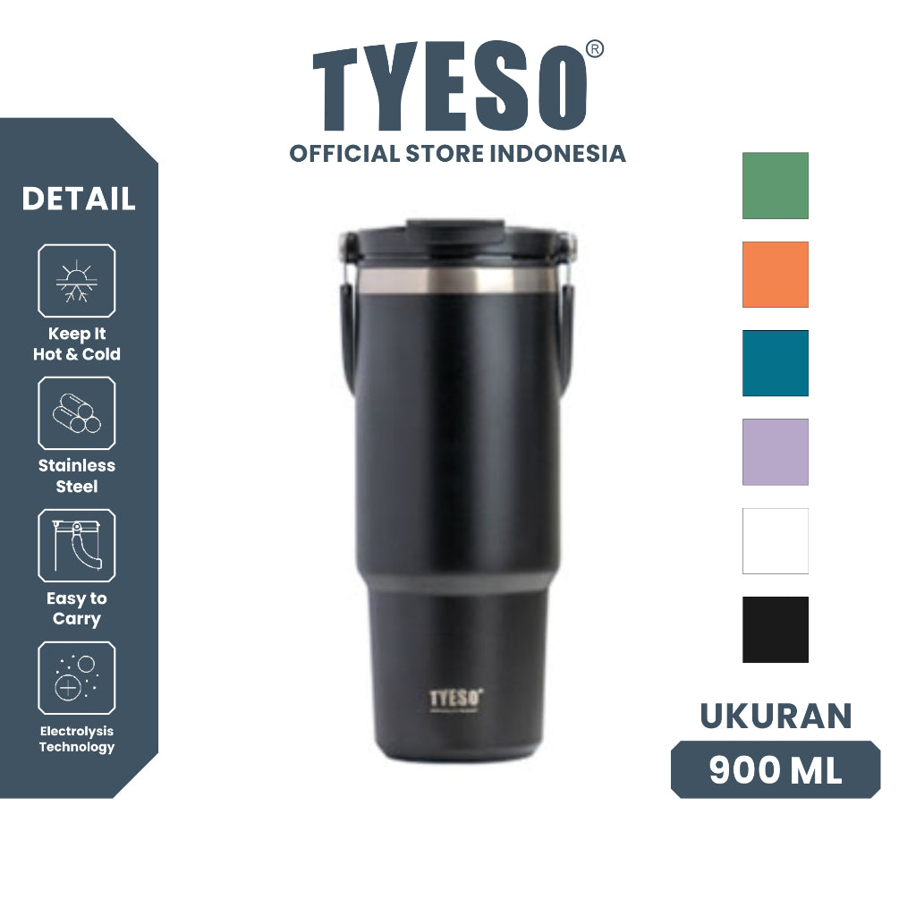 Tyeso Tumbler Minum  900ml TS-8828 Stainless Vacuum Insulated Portable Thermos