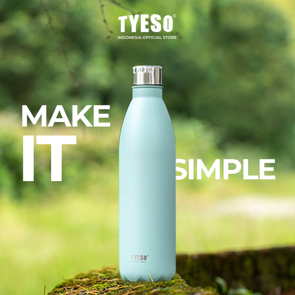 Tyeso Tumbler Botol Minum Portable Stainless 1000mL TS-8843 Thermos Vacuum Insulated Sports Bottle