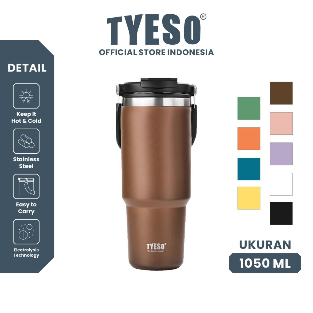 Tyeso Tumbler Portable Stainless 1050 mL TS-8829 Thermos Cup Vacuum Insulated