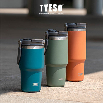 Tyeso Roam Tumbler 600ml TS-8826 Tahan Panas & Dingin Stainless Steel Leak-Proof