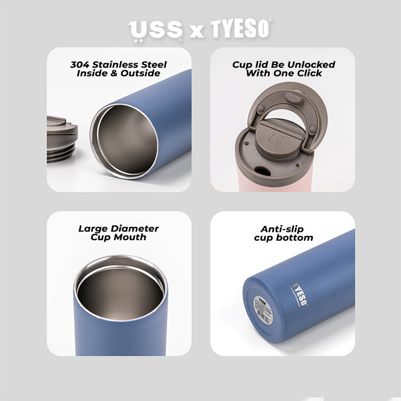Tyeso Tumbler Botol Minum 360ml TS-8840 Aesthetic Stainless Steel Ori Double Vacuum Insulated Tahan Panas dan dingin 12 Jam