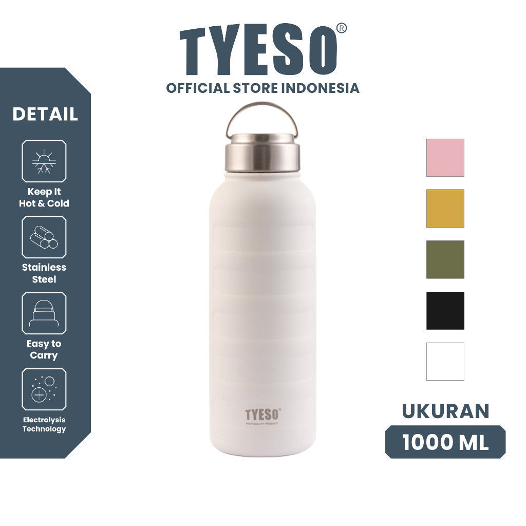 Tyeso Botol Minum Thermos Caterpillar 1000ml TS-8816 Vacuum Insulated Stainless Steel
