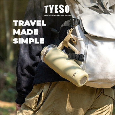 Tyeso Aura Tumbler Handle Portable Stainless Coffee cup 900 mL TS-8866 Thermos Cup Vacuum Insulated