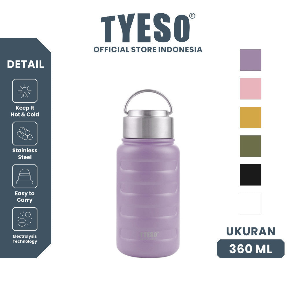 Tyeso Tumbler Caterpillar Mini 360ml Botol Minum TS-8833 Portable Vacuum Insulated Stainless Steel
