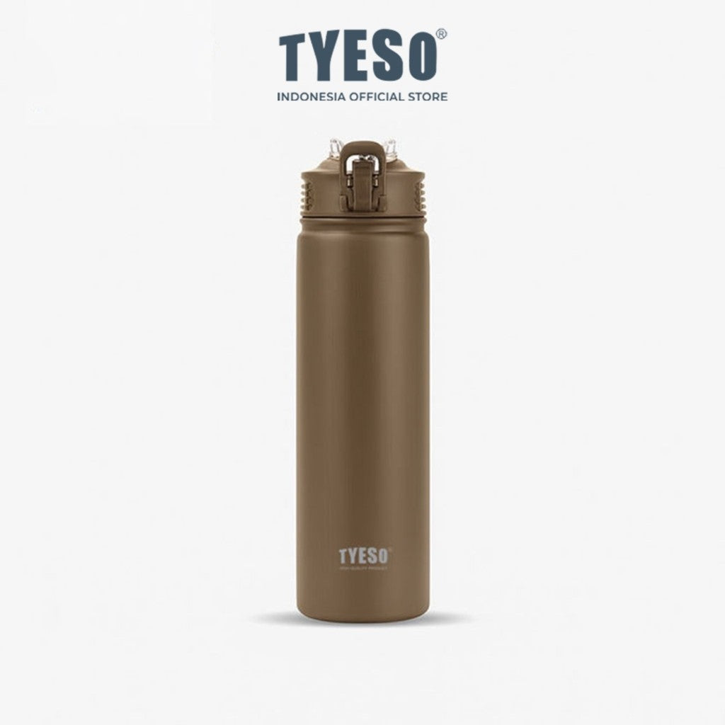 Tyeso Tumbler Botol Minum 750ml TS-01061 Stainless Steel Anti Tumpah Double Vacuum Insulated Sports