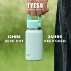 Tyeso Linko TS-01-02801160 ML Mini Bottle Portable 5.5 Oz Vacuum Insulated Stainless Steel SUS316 BPA Free