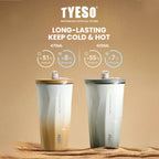 Tyeso Tumbler Gelas Kopi 470ml Botol Minum Portable TS-8854 Stainless Steel 19oz