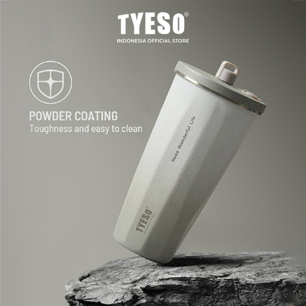 Tyeso Tumbler Gelas Kopi 470ml Botol Minum Portable TS-8854 Stainless Steel 19oz