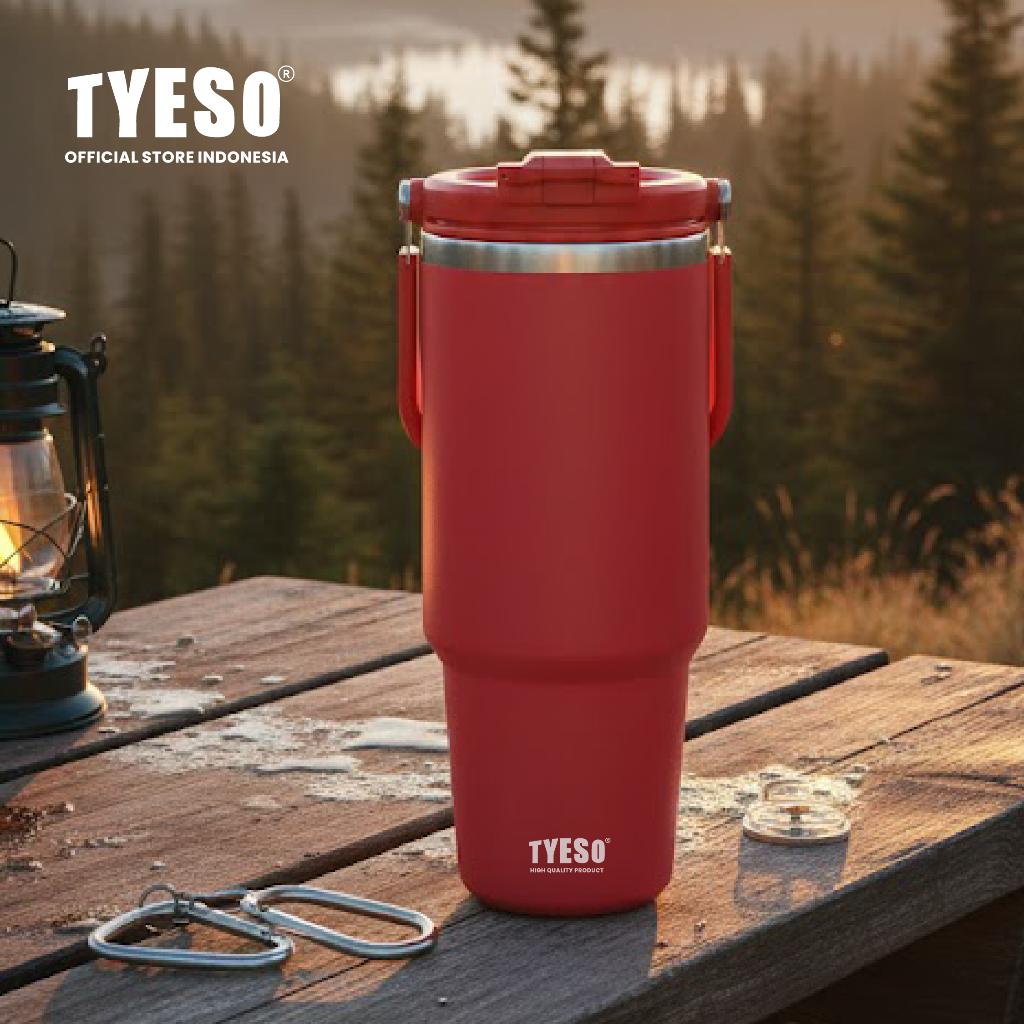 [Mahogany Edition] Tyeso Roam Tumbler Portable 900 ml TS-01024 Double Vacuum Insulated Stainless Steel