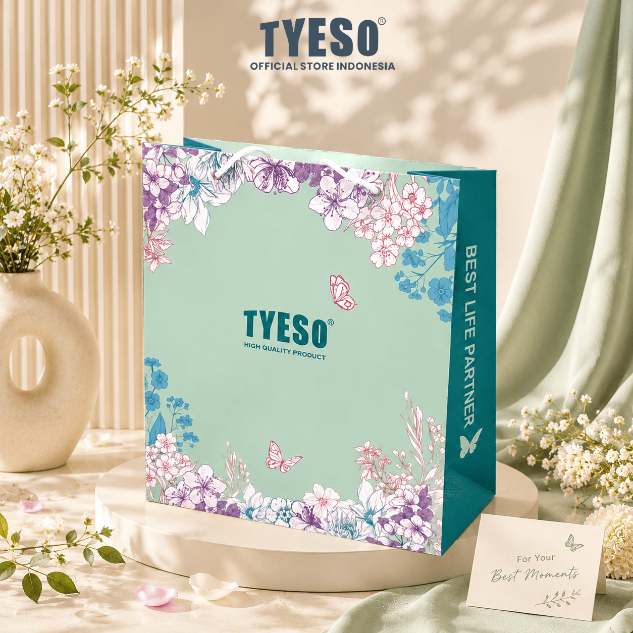 Paperbag Tyeso Indonesia Official Kotak Hadiah Kado Botol Minum