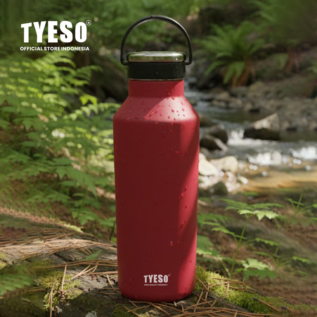 [Mahogany Edition] Tyeso Tumbler Vacuum Insulated 750ml Botol Minum Sport Portable TS-01002 BPA FREE 25Oz