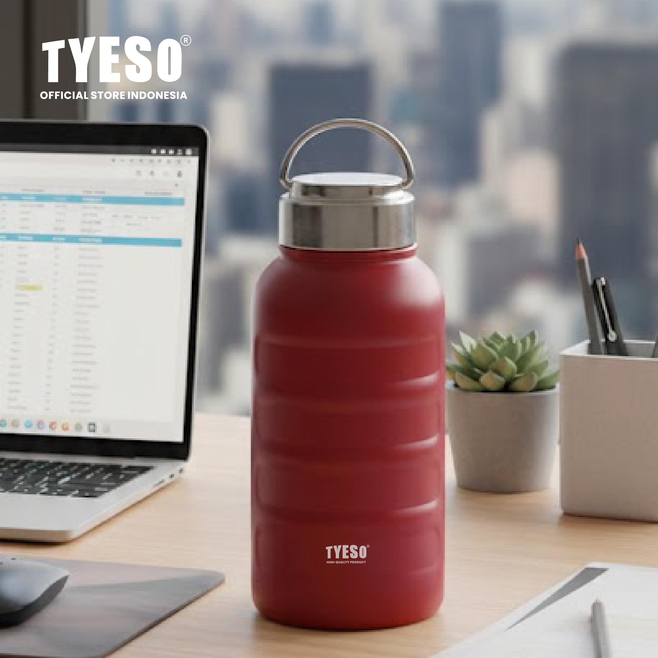 [Mahogany Edition] Tyeso Tumbler Caterpillar Mini 360ml Botol Minum TS-8833 Portable Vacuum Insulated Stainless Steel