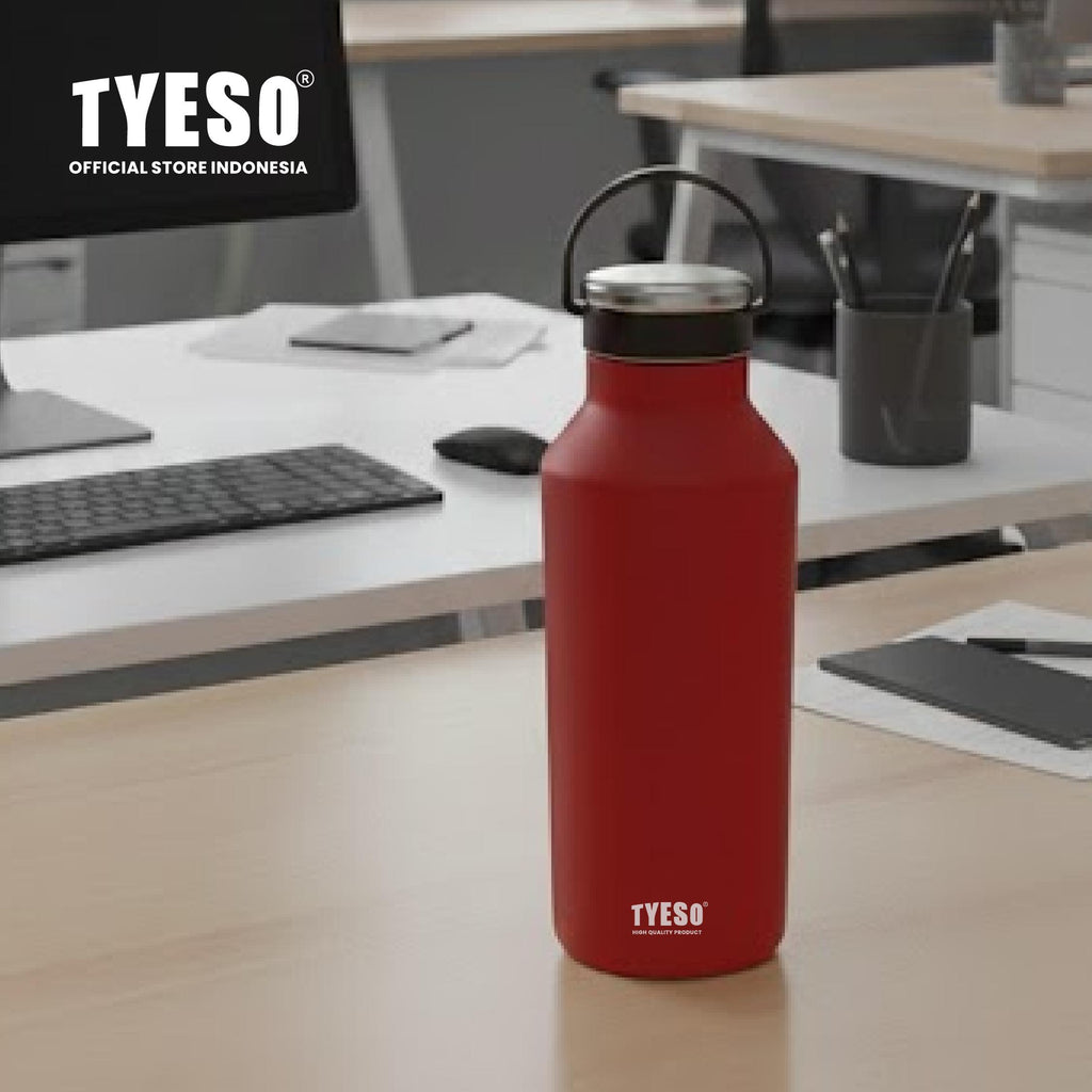 [Mahogany Edition] Tyeso Tumbler Vacuum Insulated 750ml Botol Minum Sport Portable TS-01002 BPA FREE 25Oz