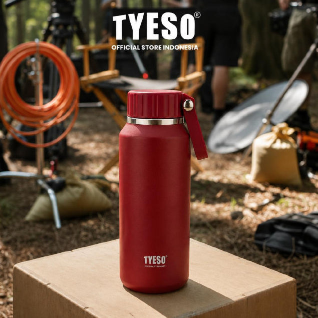 [ Mahogany Edition ]Tyeso Tumbler 500mL Botol Minum Sports TS-8755C Portable Mug Vacuum Insulated Stainless Steel