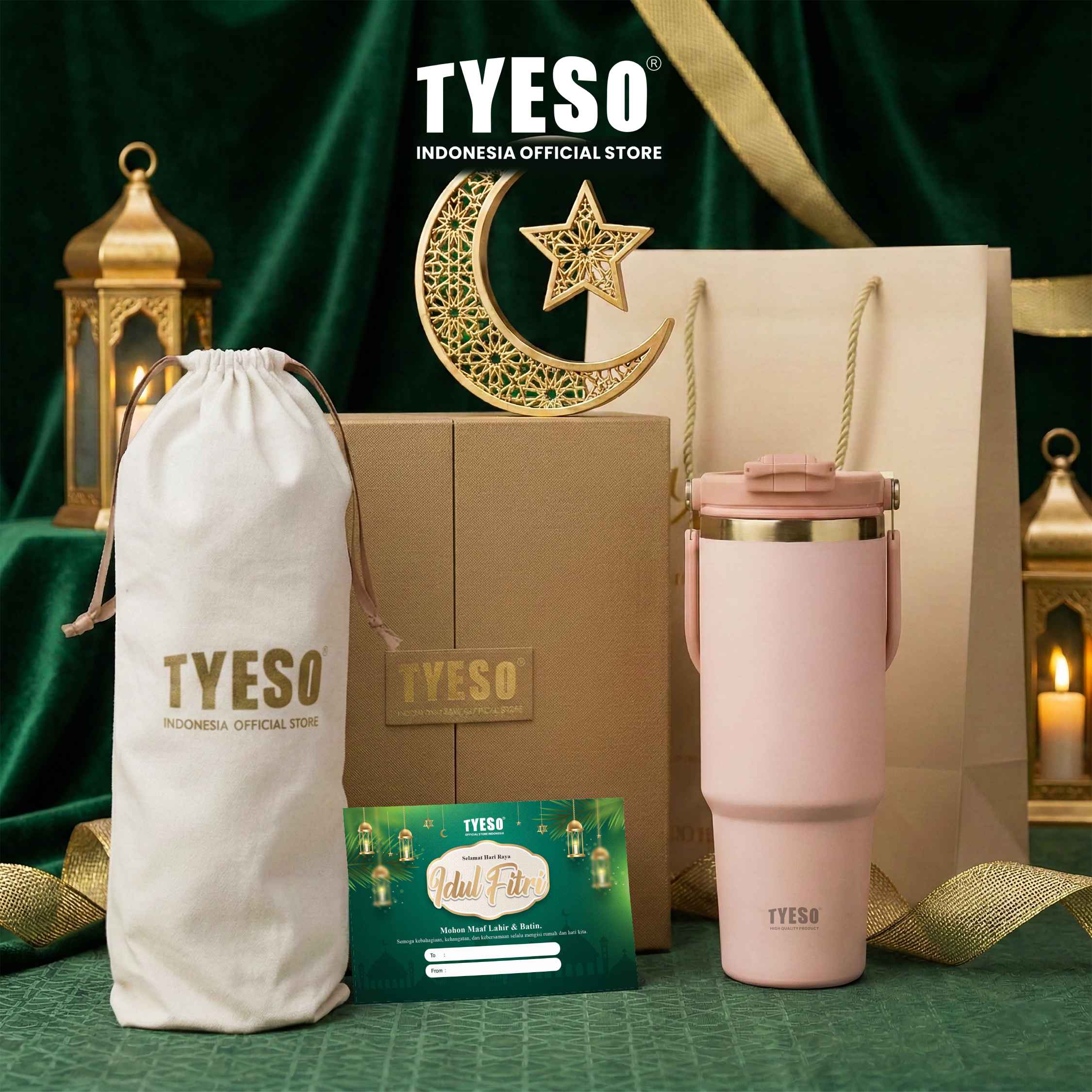 [Sparkling Moment] Tyeso Hampers Premium Special Sparkling Moment Tumbler Stainless Steel BPA FREE