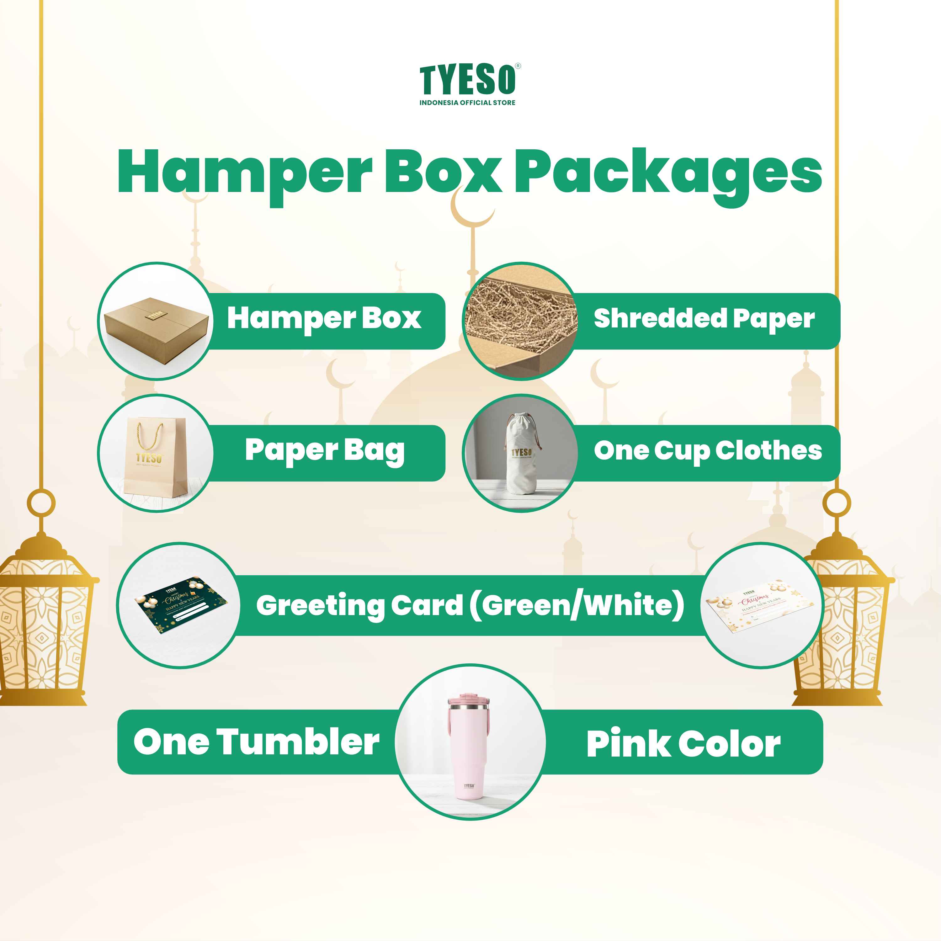 [Sparkling Moment] Tyeso Hampers Premium Special Sparkling Moment Tumbler Stainless Steel BPA FREE