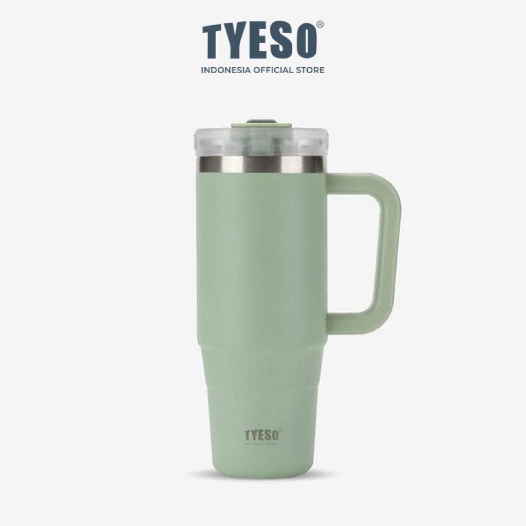 Tyeso Aura Tumbler Handle Portable Stainless Coffee cup 900 mL TS-8866 Thermos Cup Vacuum Insulated