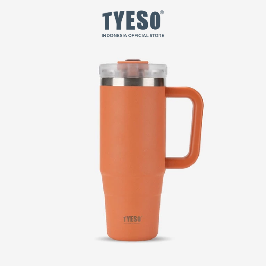 Tyeso Aura Tumbler Handle Portable Stainless Coffee cup 900 mL TS-8866 Thermos Cup Vacuum Insulated