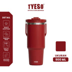 [Mahogany Edition] Tyeso Roam Tumbler Portable 900 ml TS-01024 Double Vacuum Insulated Stainless Steel