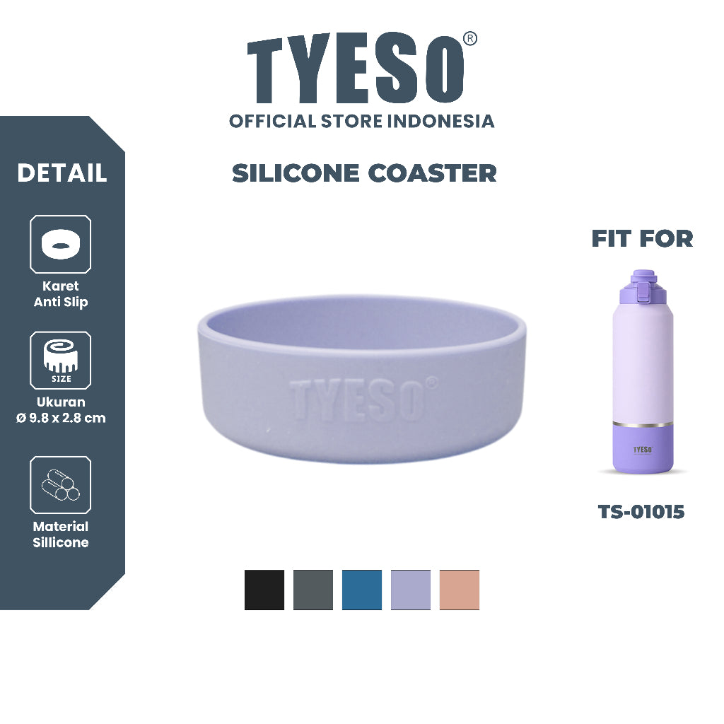 Tyeso Karet Anti Slip  TS-8109 Silicone Coaster Multiple Color For Multiple Tumbler use
