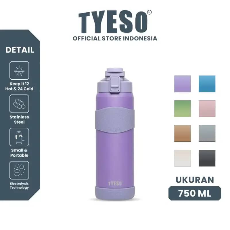 [NEW PRODUCT] Tyeso Vacuum Insulated Bottle Portable Leak-Proof TS-01-01032 750 ml Stainless Steel BPA FREE 25 Oz