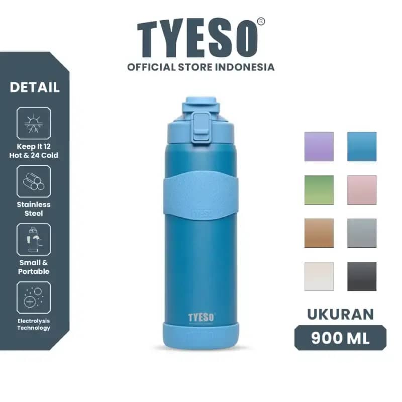 [NEW PRODUCT] Tyeso Vacuum Insulated Bottle Portable Leak-Proof TS 01--01033 900 ml Stainless Steel BPA FREE 30 Oz