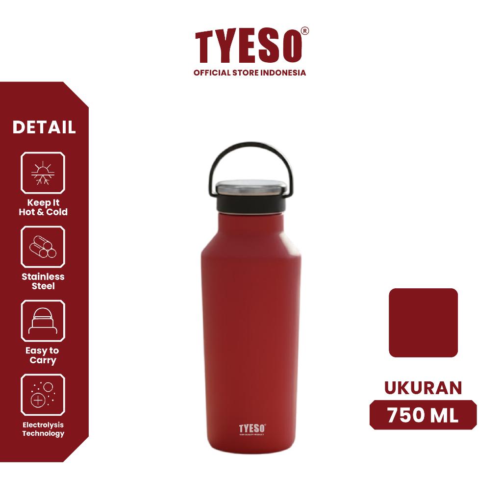 [Mahogany Edition] Tyeso Tumbler Vacuum Insulated 750ml Botol Minum Sport Portable TS-01002 BPA FREE 25Oz