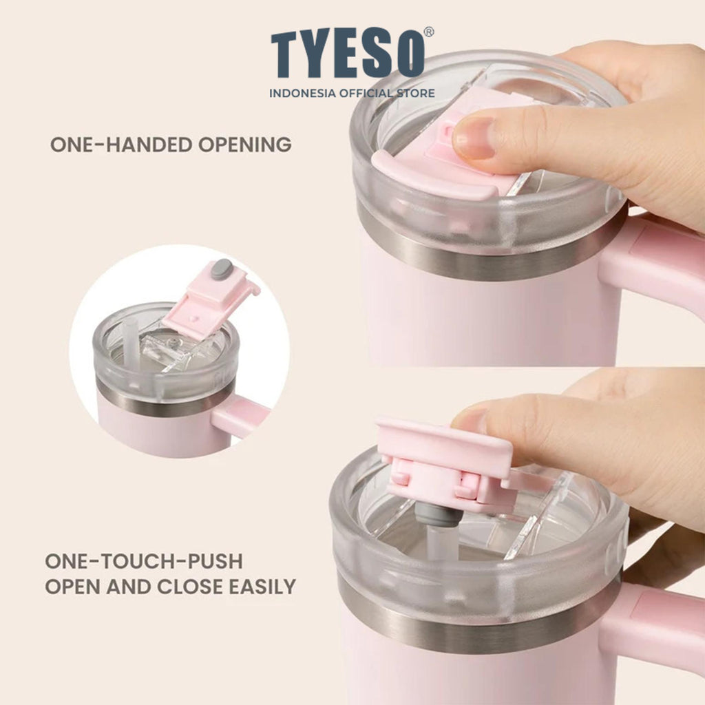 Tyeso Tumbler TS-01-02904 900mL 30 Oz Stainless Steel Aura Ceramic Vacuum Insulated BPA Free