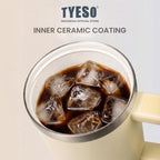 Tyeso Tumbler TS-01-02904 900mL 30 Oz Stainless Steel Aura Ceramic Vacuum Insulated BPA Free