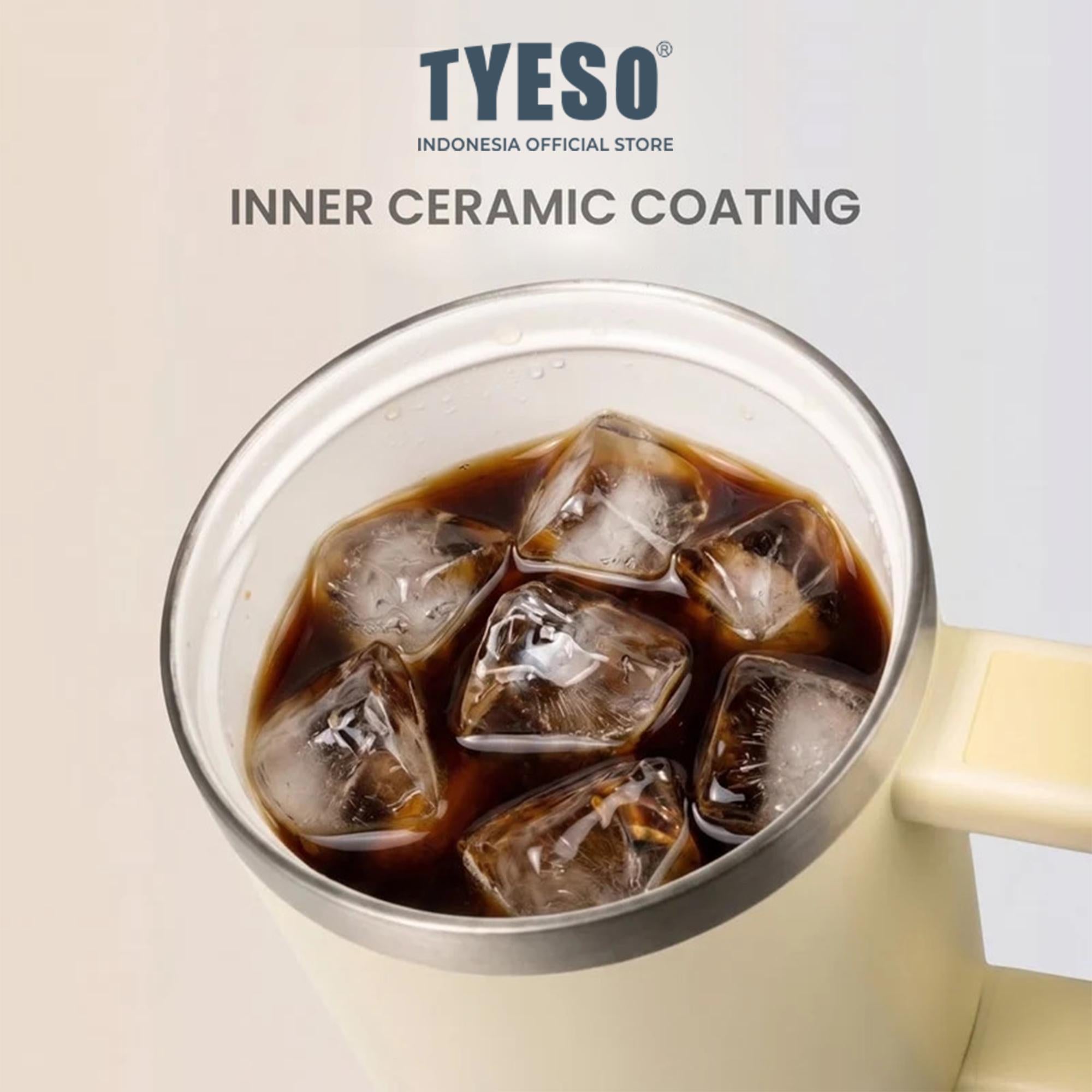 Tyeso Tumbler TS-01-02904 900mL 30 Oz Stainless Steel Aura Ceramic Vacuum Insulated BPA Free