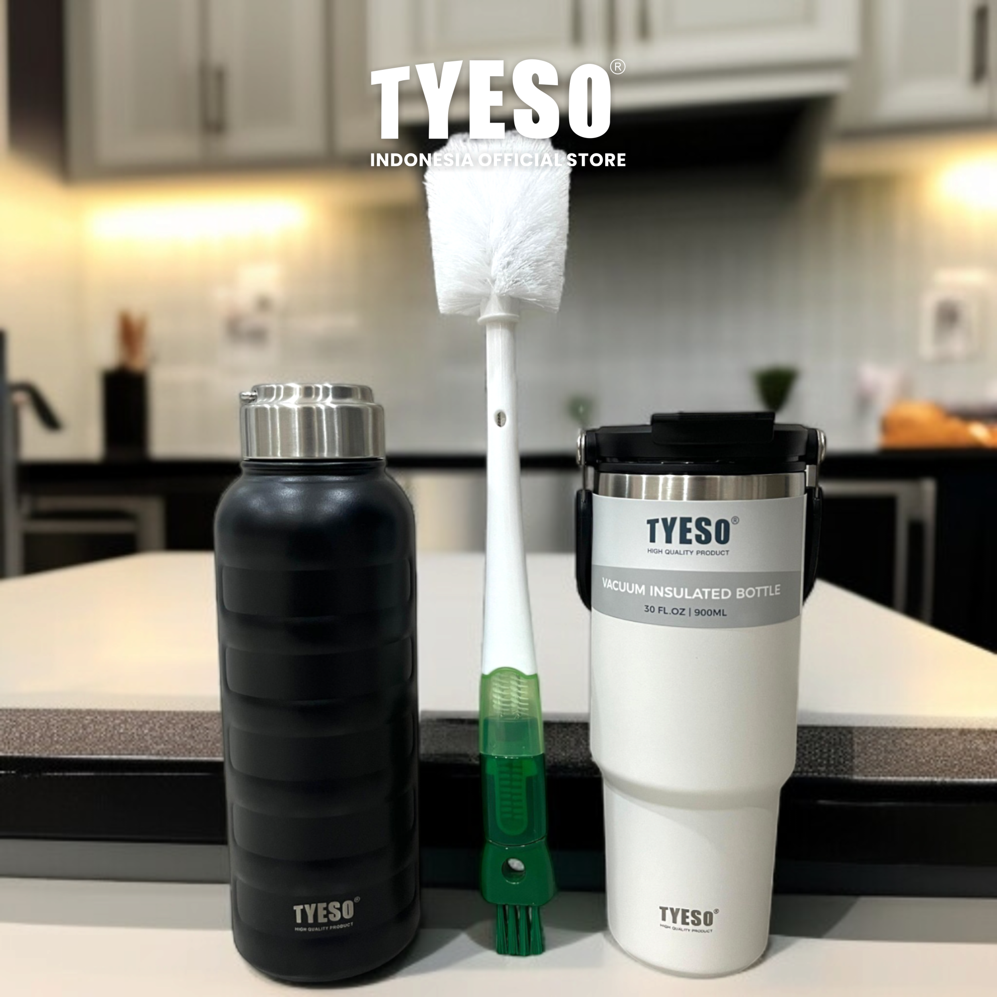 Tyeso Brush 5 in 1 Cleaner Bottle Brush Kit Sikat Pembersih Botol Dot Sedotan Multifungsi