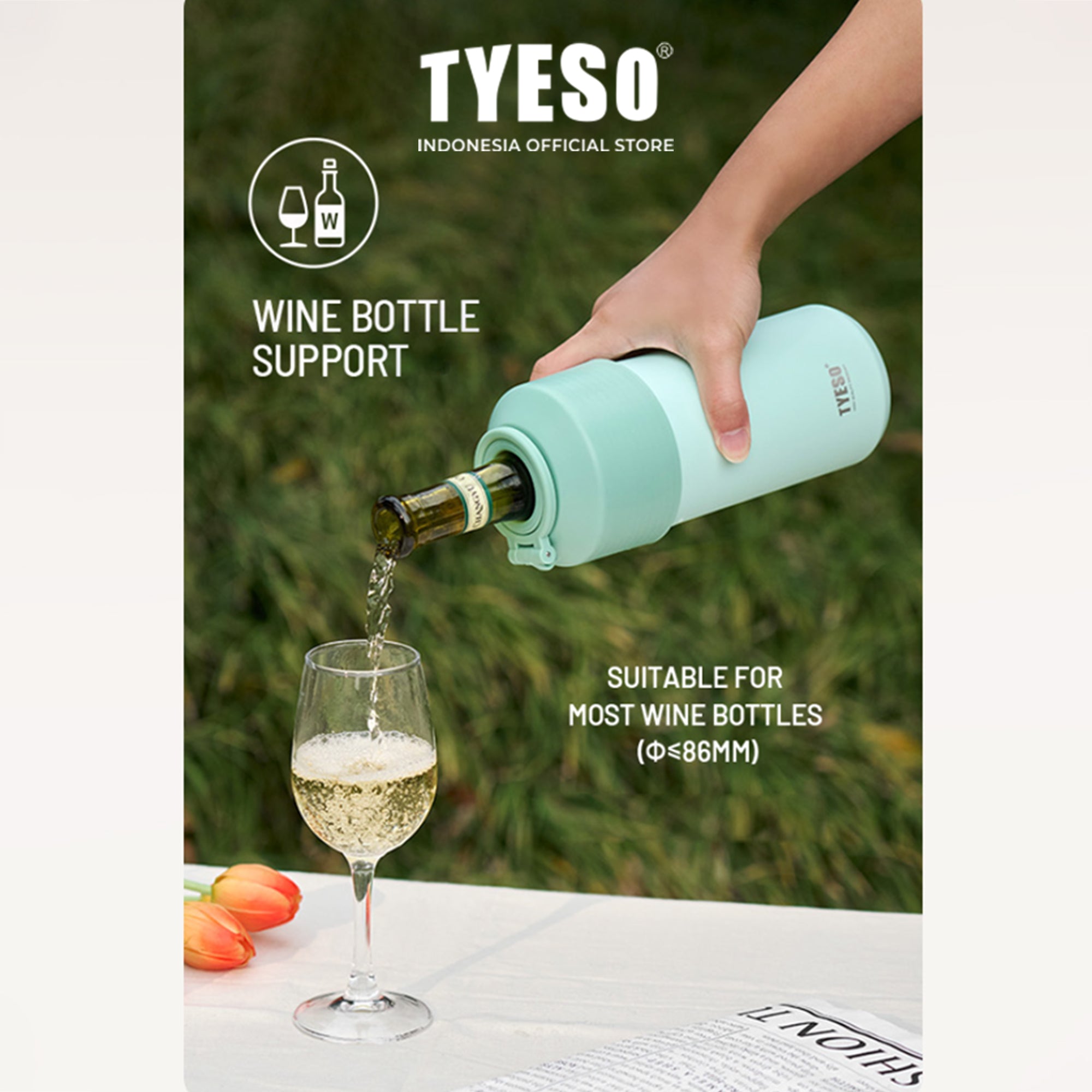 [NEW PRODUCT] Tyeso Pendingin Botol 350-680ml Botol Minum Vaccum Insulated PET Portable TS-01004 BPA FREE