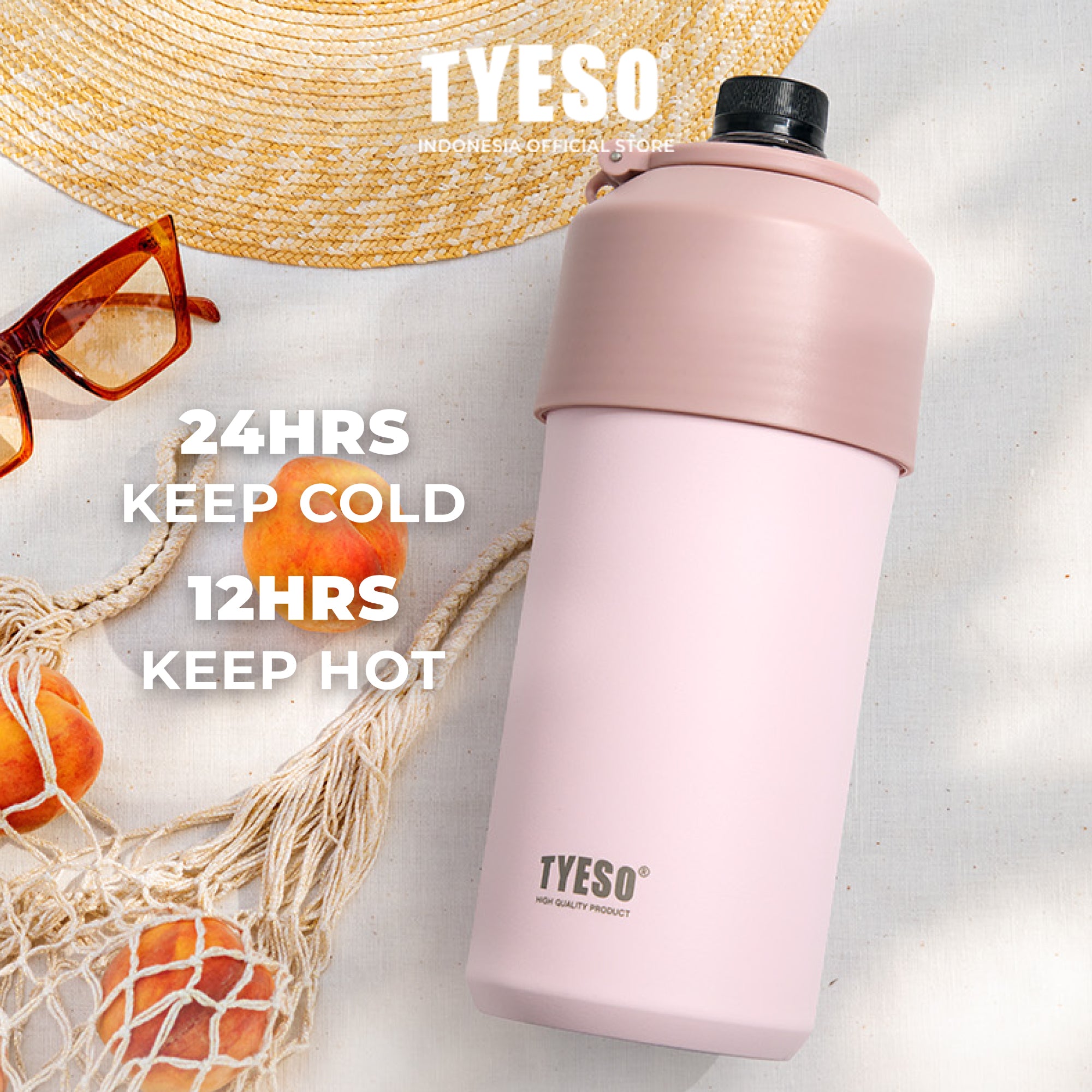 [NEW PRODUCT] Tyeso Pendingin Botol 350-680ml Botol Minum Vaccum Insulated PET Portable TS-01004 BPA FREE