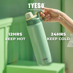 [ NEW PRODUCT ] Tyeso Tumbler Sport 750 ML Stainless Steel Vacuum Insulated With Handle TS-01009 BPA FREE 25 Oz