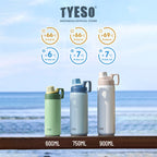 [ NEW PRODUCT ] Tyeso Tumbler Sport 750 ML Stainless Steel Vacuum Insulated With Handle TS-01009 BPA FREE 25 Oz