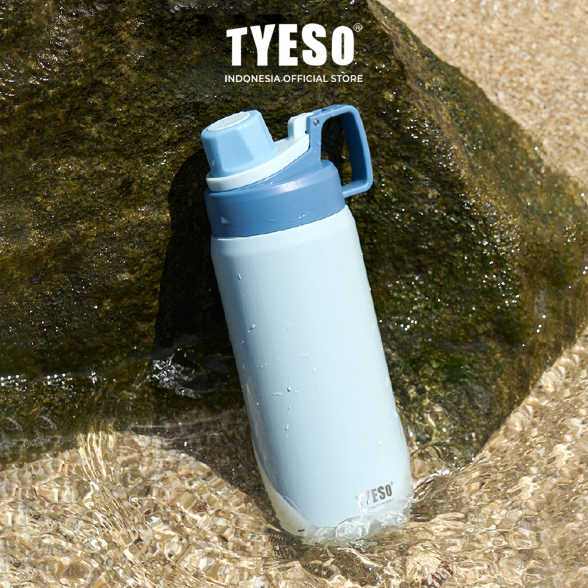 [ NEW PRODUCT ] Tyeso Tumbler Sport 750 ML Stainless Steel Vacuum Insulated With Handle TS-01009 BPA FREE 25 Oz