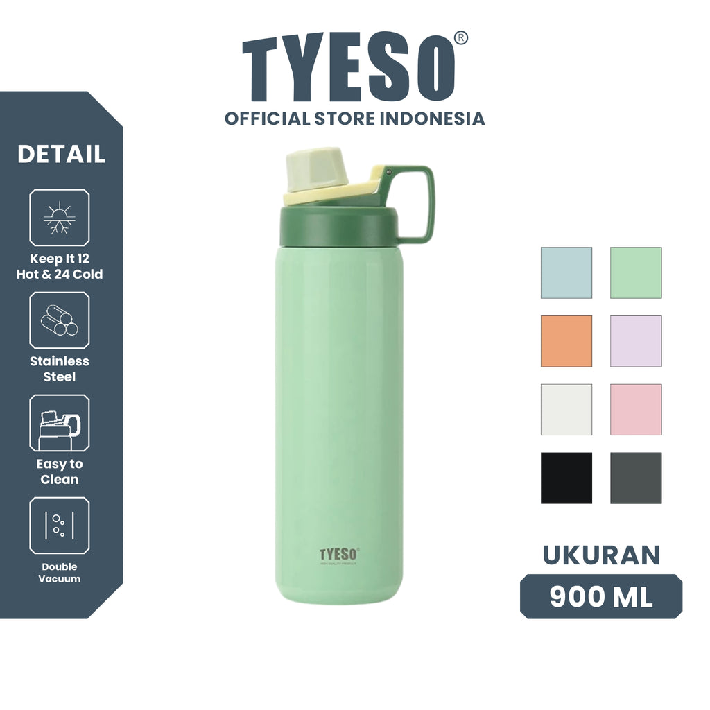 [ NEW PRODUCT ] Tyeso Tumbler Sport 900 ML Stainless Steel Vacuum Insulated With Handle TS-01010 BPA FREE 30 Oz