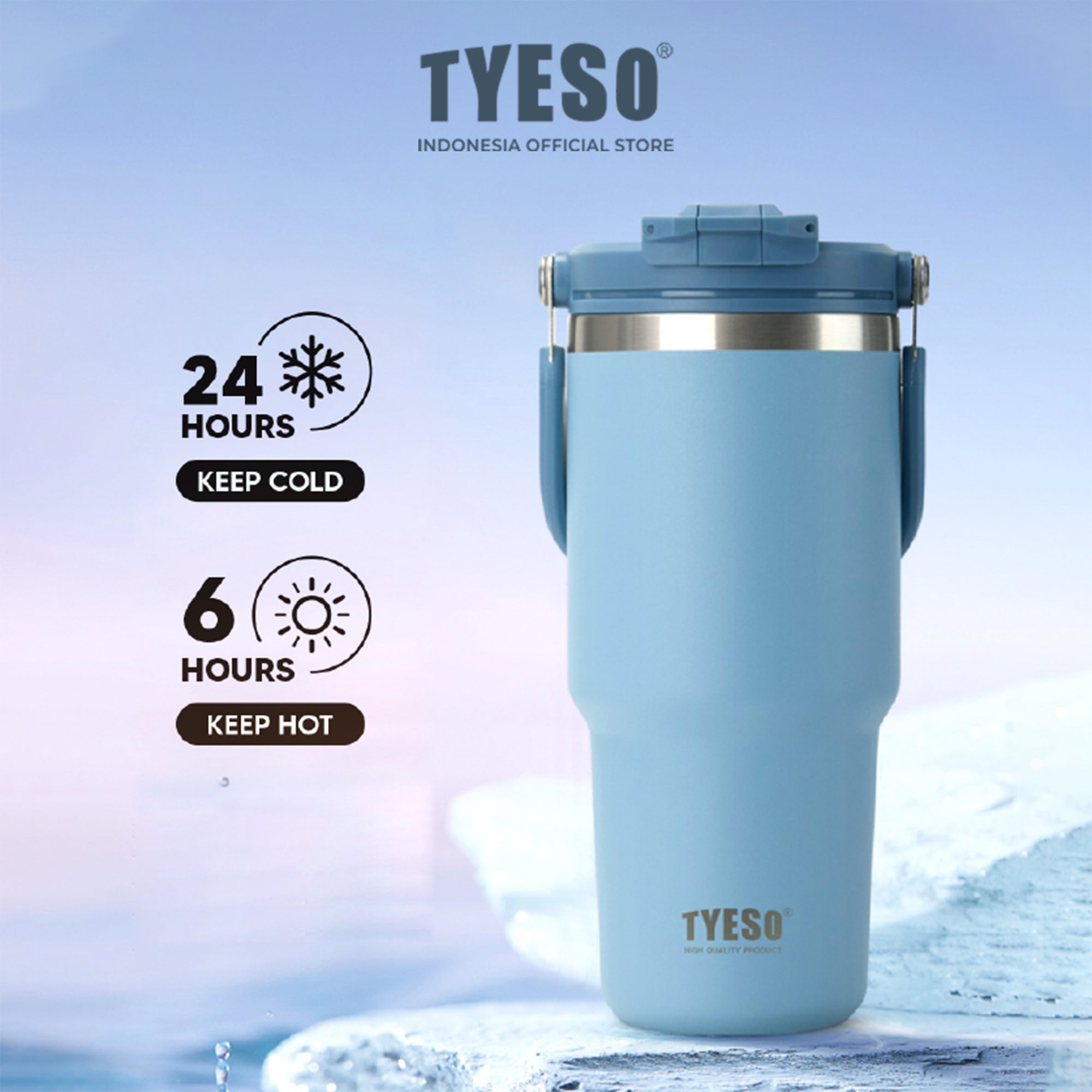 [NEW PRODUCT] Tyeso Roam Tumbler Portable 900 ml TS-01024 Double Vacuum Insulated Stainless Steel