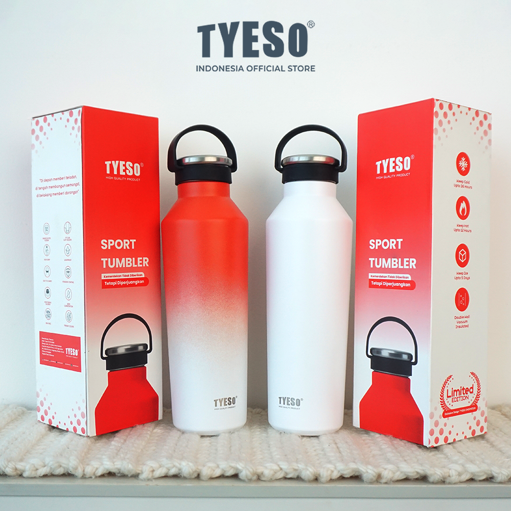 [ Special Edition ] Tyeso Vacuum Insulated Botol Minum Sport Portable TS-01002 BPA FREE 25Oz