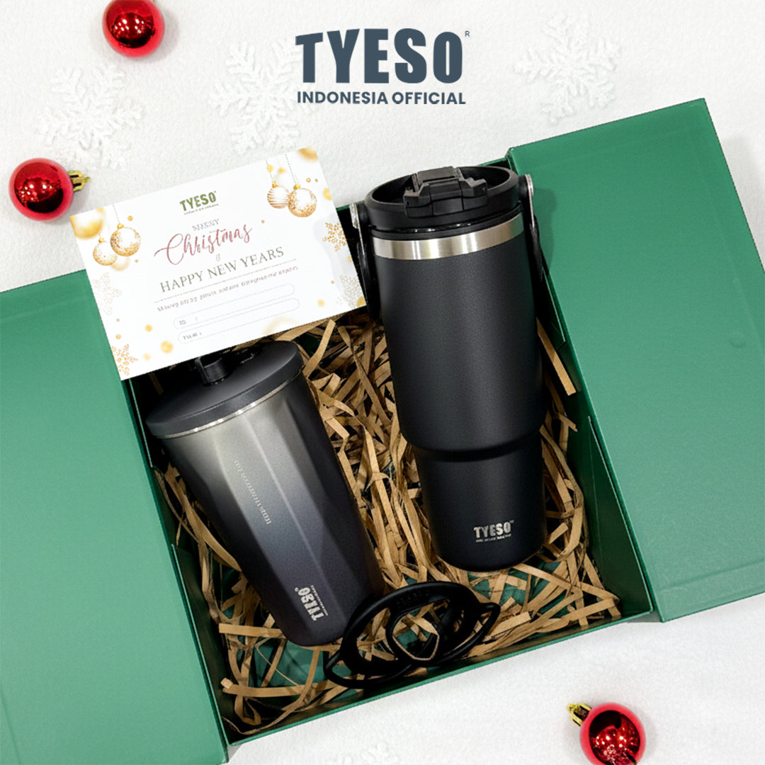 [Chill And Cheers Green] Tyeso Hampers Premium Special Edition Chill And Cheers Green Box Tumbler Stainless Steel BPA FREE
