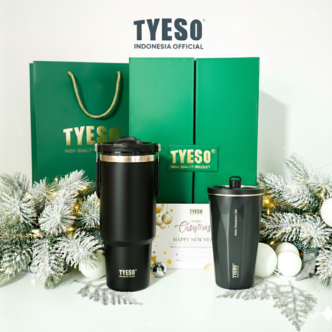 [Chill And Cheers Green] Tyeso Hampers Premium Special Edition Chill And Cheers Green Box Tumbler Stainless Steel BPA FREE