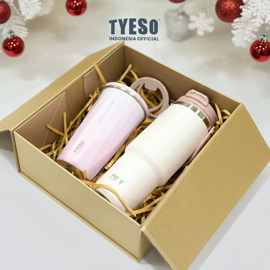 [Chill And Cheers Gold] Tyeso Hampers Premium Special Chill And Cheers Gold Box Tumbler Stainless Steel BPA FREE