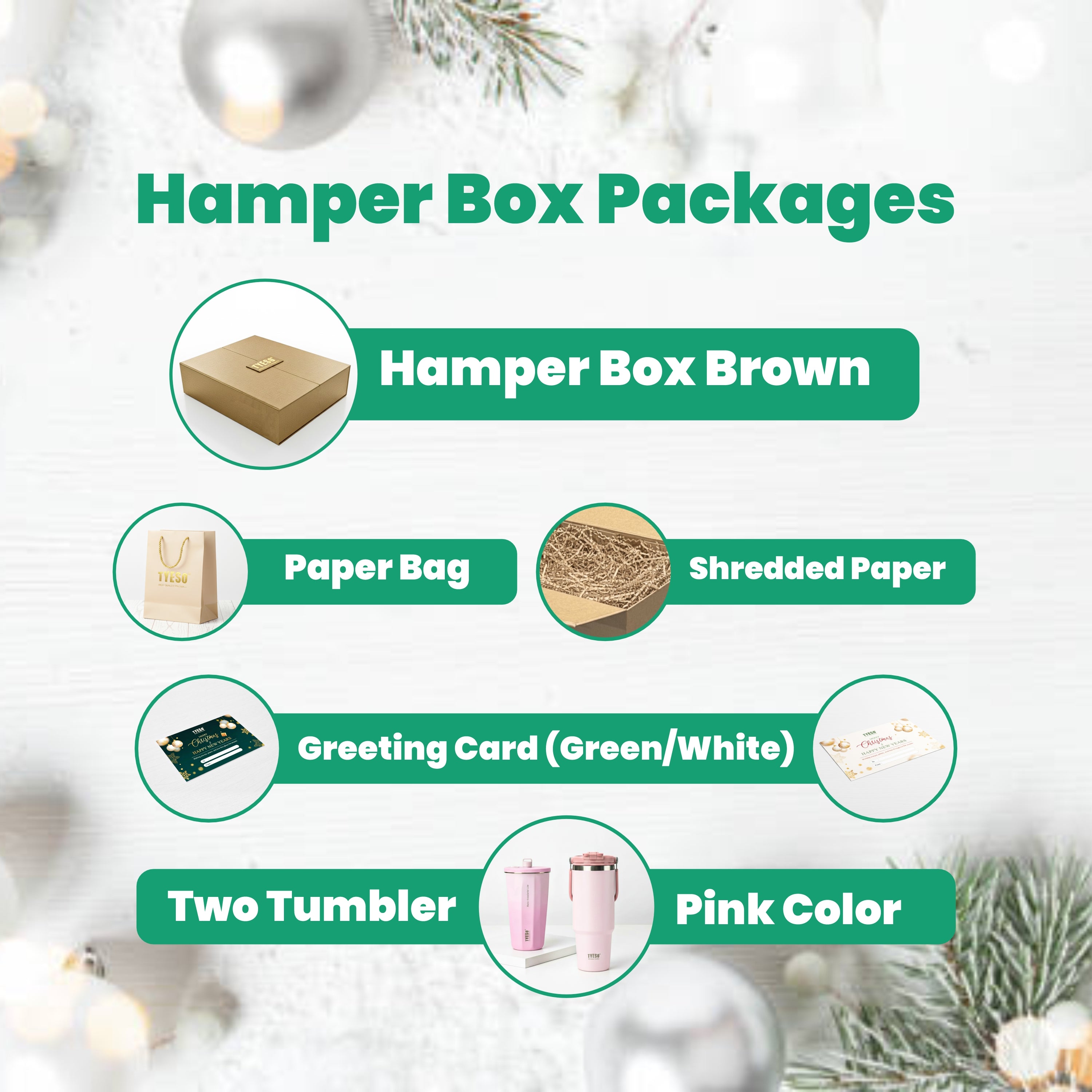 [Chill And Cheers Gold] Tyeso Hampers Premium Special Chill And Cheers Gold Box Tumbler Stainless Steel BPA FREE