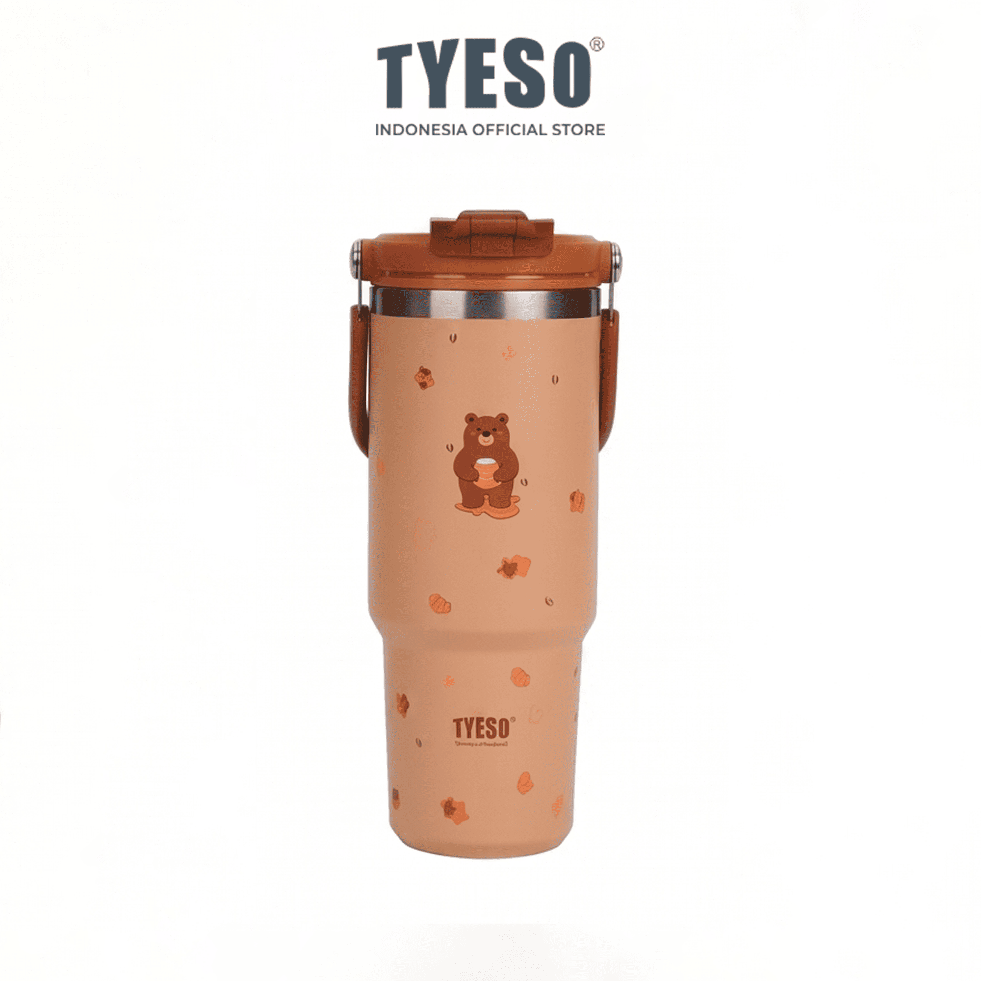Tyeso Roam Tumbler 900ml TS-01024 Stainless Steel Animal Edition Double Vacuum Insulated BPA FREE 30 Oz