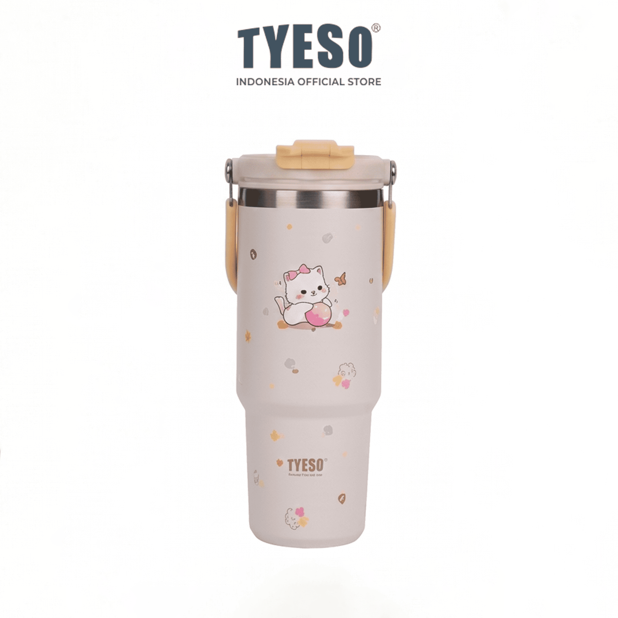 Tyeso Roam Tumbler 900ml TS-01024 Stainless Steel Animal Edition Double Vacuum Insulated BPA FREE 30 Oz