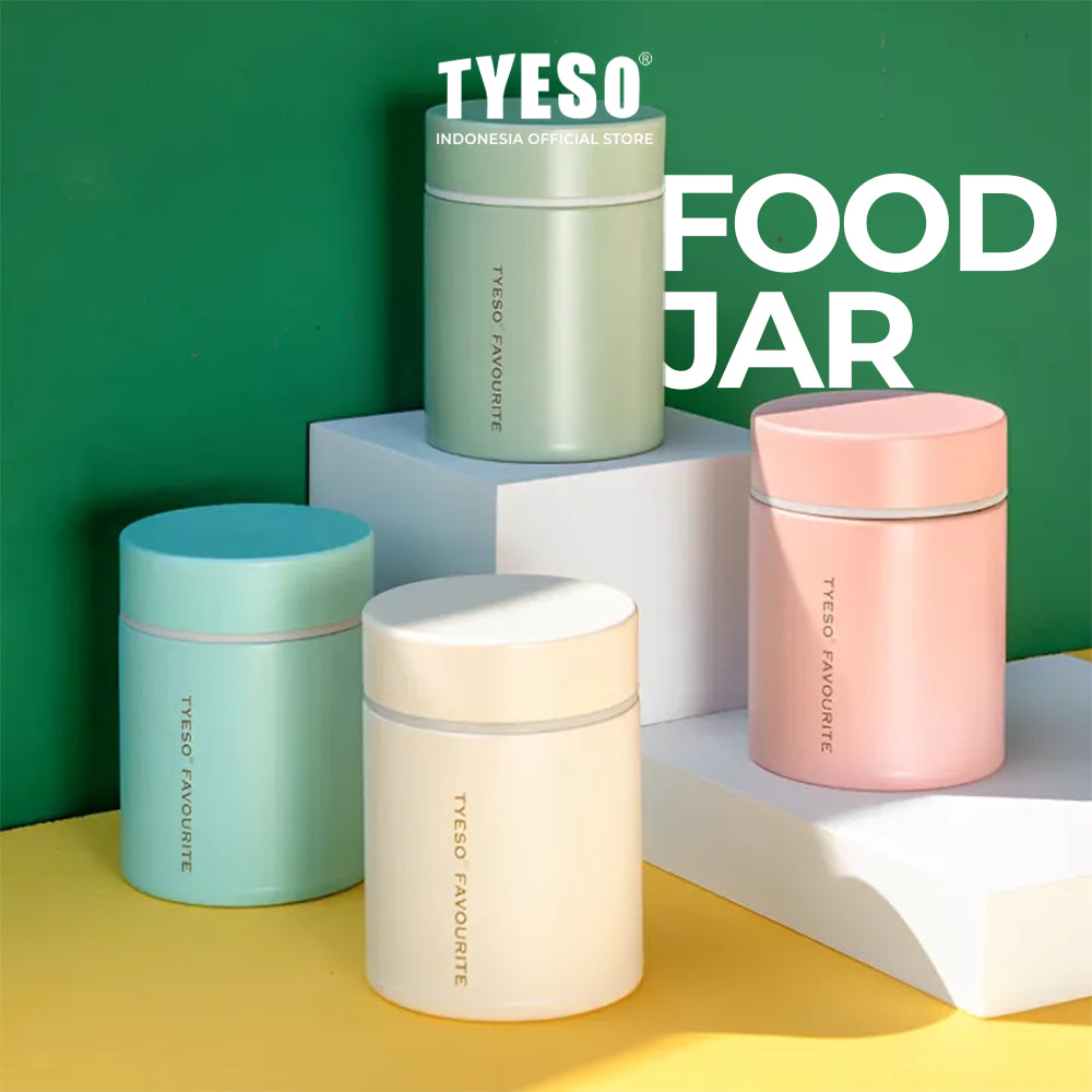 Food Jar TYESO TS-8762A Stainless Steel 200ML-Wadah Tempat Penyimpanan Bekal Makanan Tahan Panas Dan Dingin