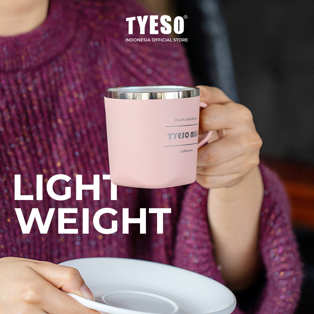 Tyeso Gelas Mug Stainless 300ml TS-8718 Coffee Cup Vacuum Insulated